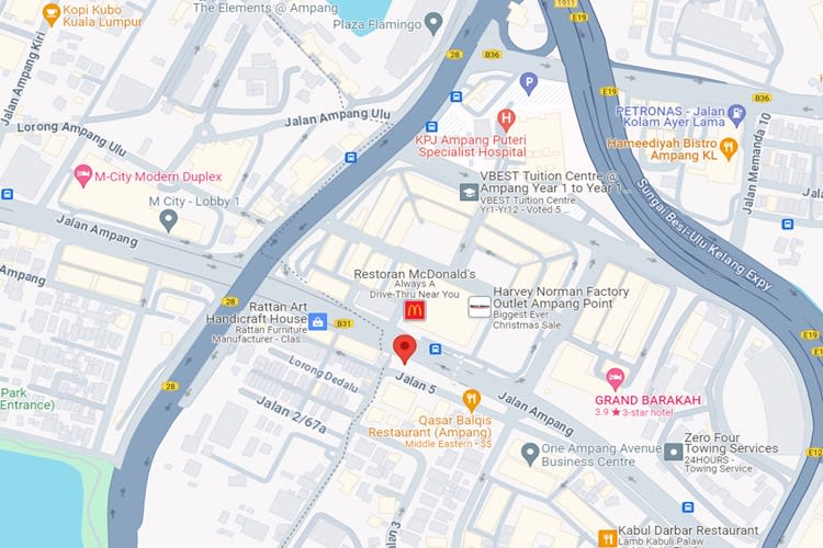 Jalan Ampang, Kuala Lumpur (opposite Ampang Point)