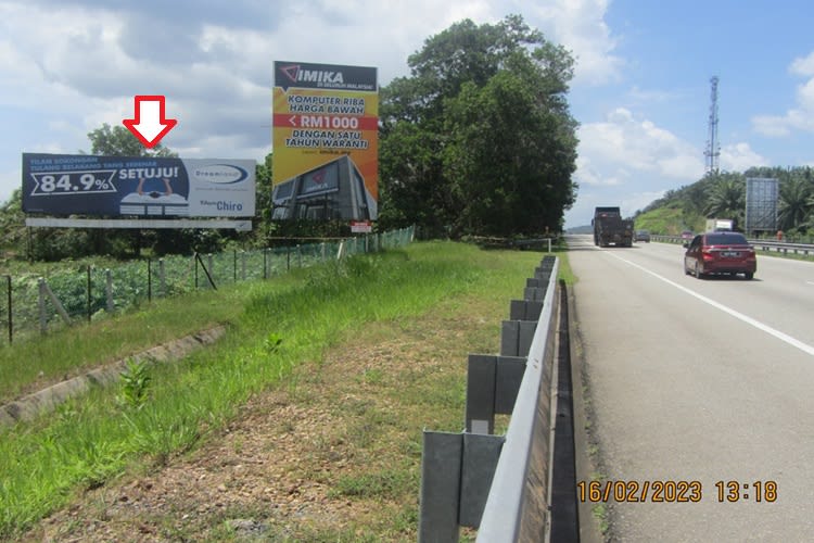 1 Sided Free Standing Billboard at East Coast Expressway KM 153.9, Maran, Pahang
