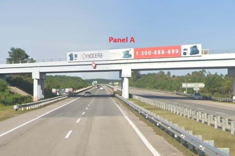 2 Sided Overhead Bridge Billboard at East Coast Expressway KM 301.9, Chukai, Terengganu