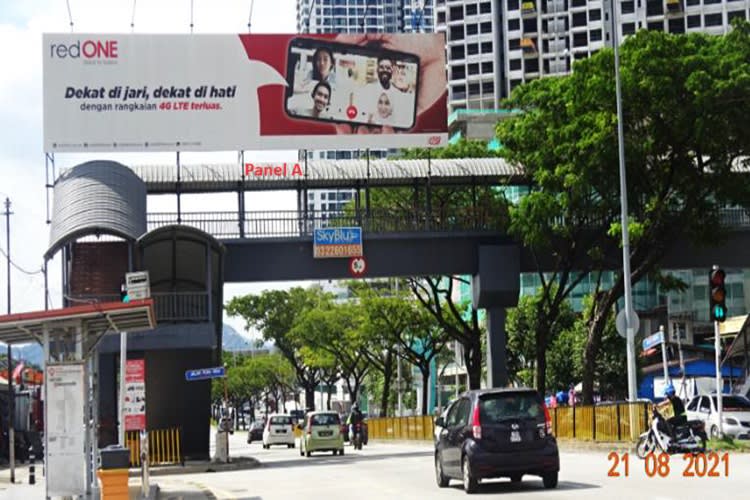2 Sided Overhead Bridge Billboard at Jalan Gombak, Kuala Lumpur (near Petronas)