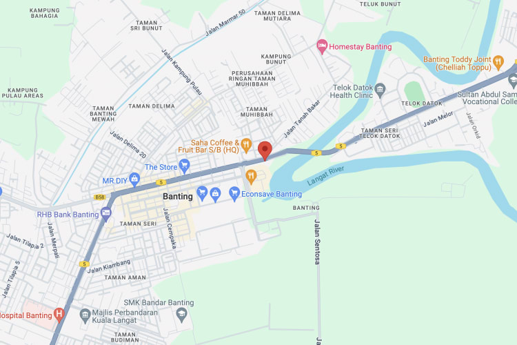 Jalan Abdul Samad, Banting, Selangor (after Langat River)