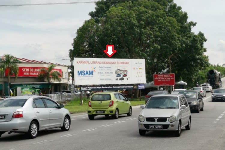1 Sided Free Standing Billboard at Jalan Juru, Simpang Ampat, Penang