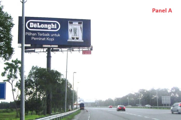 2 Sided Horizontal Unipole Billboard at KLIA Expressway KM8.6, Sepang, Selangor (Next to Mitsui Outlet Park KLIA)