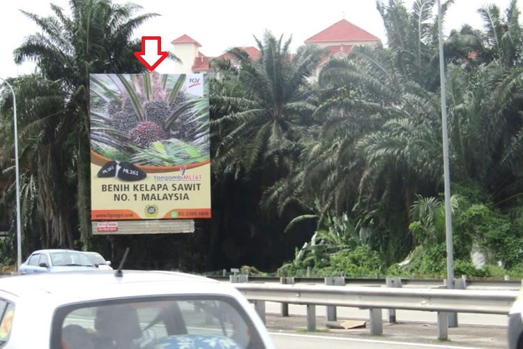 1 Panel Vertical Minipole Billboard at NSE KM299.6, Bandar Baru Bangi, Selangor (NB)