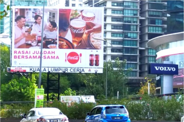 1 Sided Horizontal Spectacular Billboard at Jalan Syed Putra, Kuala Lumpur (beside Volvo Showroom)