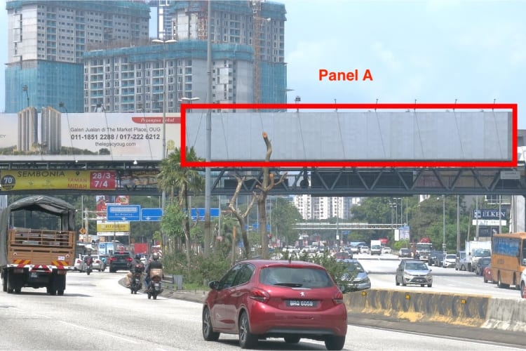2 Sided Overhead Bridge Billboard at Jalan Klang Lama, Kuala Lumpur (near Lucky Plaza (OUG))