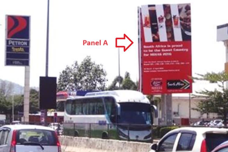 2 Sided Vertical Minipole Billboard at MRR2 Highway KM16.5, Kuala Lumpur (Near Petron Taman Melati and KL East Mall)