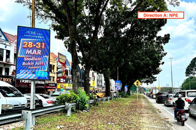 10 Panel Digital Street Bunting Billboard at NPE - LDP, Bandar Sunway, Petaling Jaya, Selangor