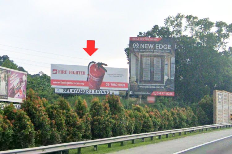 1 Panel Free Standing Billboard at NSE Highway KM451, Sungai Buloh, Selangor (SB)