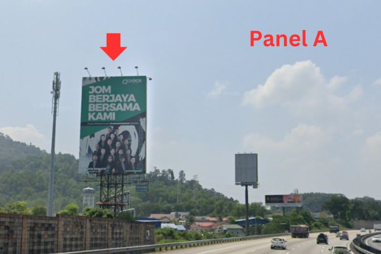 2 Sided Vertical Unipole Billboard at NSE KM450.8, Sungai Buloh, Selangor (SB