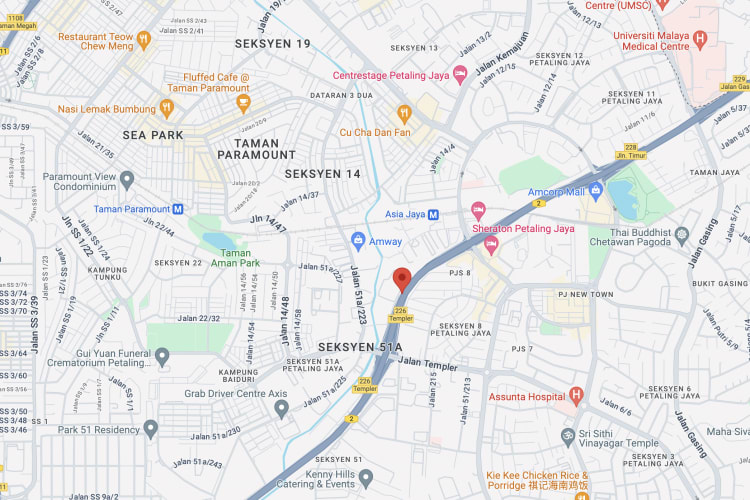 Federal Highway, Petaling Jaya, Selangor (before exit to Jalan Utara)