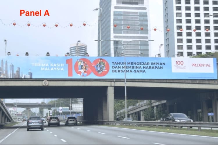 2 Sided Overhead Bridge Billboard at Federal Highway, Petaling Jaya, Selangor (near Sheraton & Decathlon PJ)