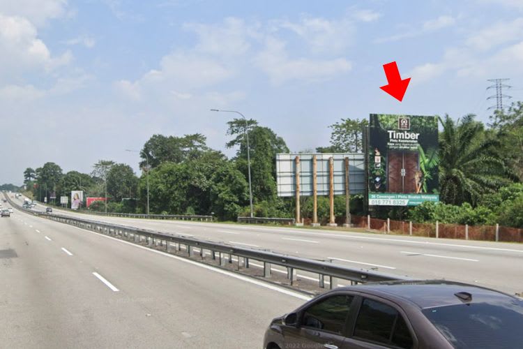 1 Sided Vertical Minipole Billboard at NSE Highway KM290.4, Kajang, Selangor (SB off-side)