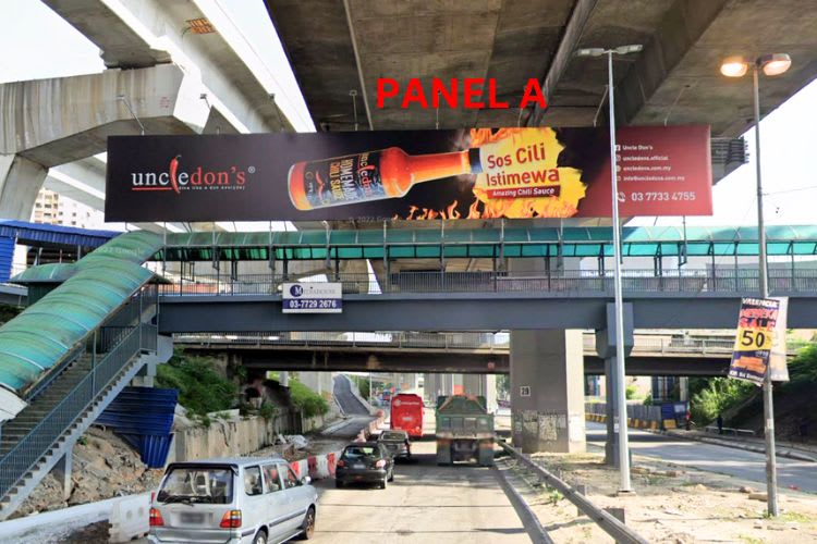 2 Sided Overhead Bridge Billboard at Jalan Kepong, Kuala Lumpur (next to Kepong Sentral Commuter Station