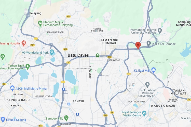 MRR2, Gombak, Kuala Lumpur (in between Batu Caves and Gombak)