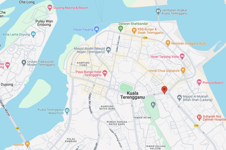 Jalan Sultan Ismail Roundabout, Kuala Terengganu, Terengganu (Bulatan Batu Bersurat KT)