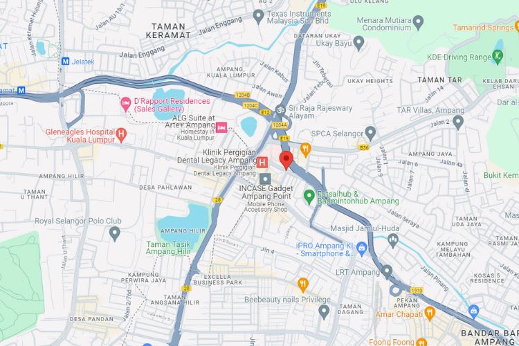 Jalan Mamanda 1 / Jalan Mamanda 9, Ampang Jaya, Selangor (Next to KPJ Ampang Puteri Specialist Hospital)