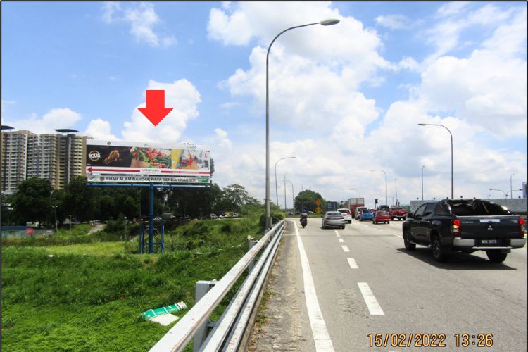 1 Panel Free Standing Billboard at Federal Highway Route 2, Shah Alam, Selangor