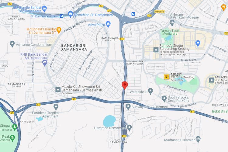 LDP Highway KM1.2, Petaling Jaya, Selangor (right after Penchala Tol Plaza, off-side)