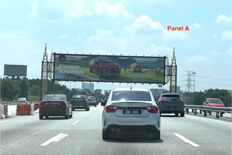 2 Sided Giant Gantry Billboard at Federal Highway KM19.8, Shah Alam, Selangor (between Shah Alam & Subang)