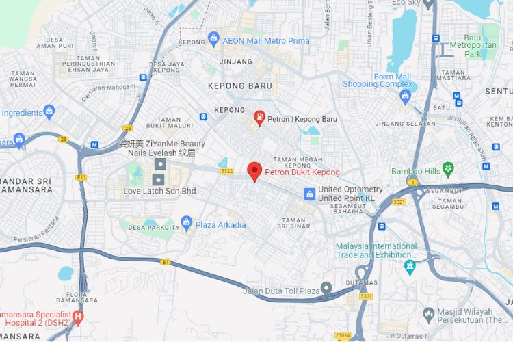 Petron Bukit Kepong, Jalan Lang Kuning, Kuala Lumpur (near DUKE Highway)