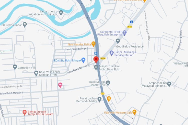 Jalan Bukit Minyak - Jalan Bukit Tengah, Bukit Mertajam, Penang (opposite AEON Big Bukit Minyak)