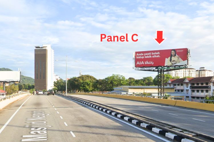 Jalan Masjid Negeri / Jalan Air Itam / Jalan Scotland, Jelutong, Penang (on Wisma Pandu Puteri)