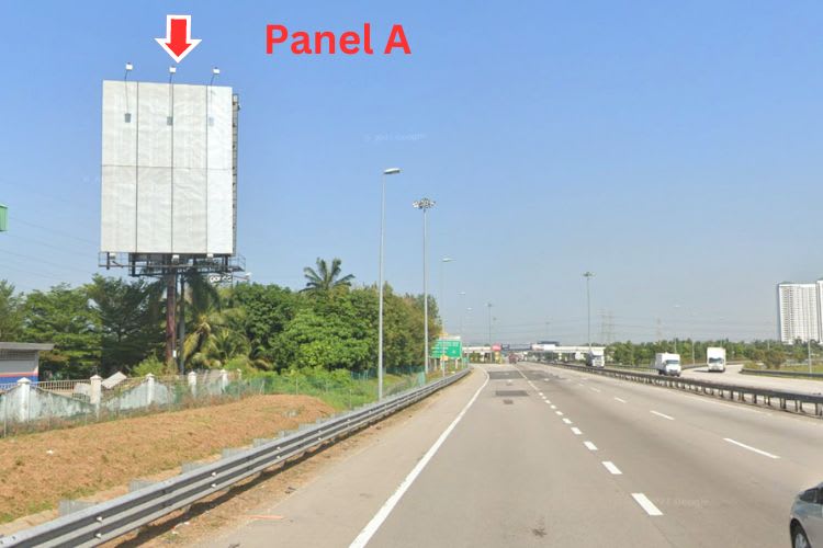 2 Sided Vertical Unipole Billboard at NSE Highway KM155.3, Simpang Ampat, Penang (Batu Kawan - 2nd Bridge)