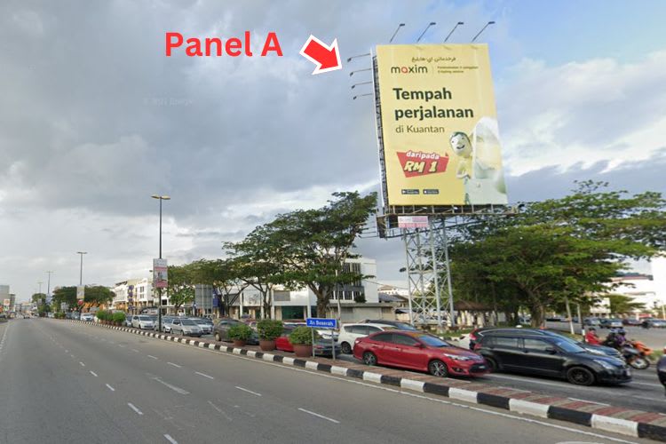 2 Sided Unipole Billboard at Jalan Teluk Sisek, Jalan Berserah, Kuantan, Pahang