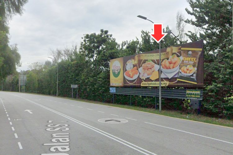 1 Panel Free Standing Billboard at Jalan SS7/2, Subang jaya, Selangor (near MAS Traning Centre)
