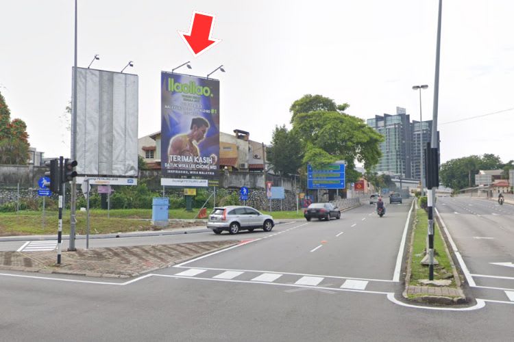 1 Panel Vertical Minipole Billboard at Jalan SS22/2, Damansara Jaya, Selangor (near SPRINT Highway)