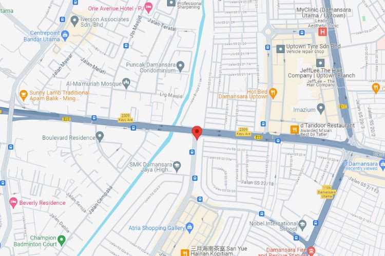 Jalan SS22/2, Damansara Jaya, Selangor (near SPRINT Highway)