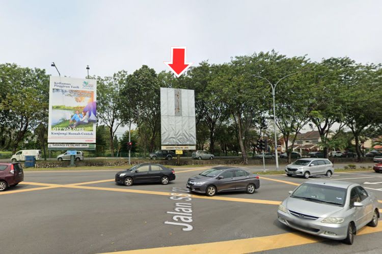 1 Panel Vertical Minipole Billboard at Jalan SS24/1, Taman Sea, Petaling Jaya, Selangor