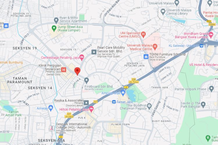 Jalan Semangat / Jalan Professor Khoo Kay Kim, Petaling Jaya, Selangor (traffic light junction near Jaya Shopping Center)