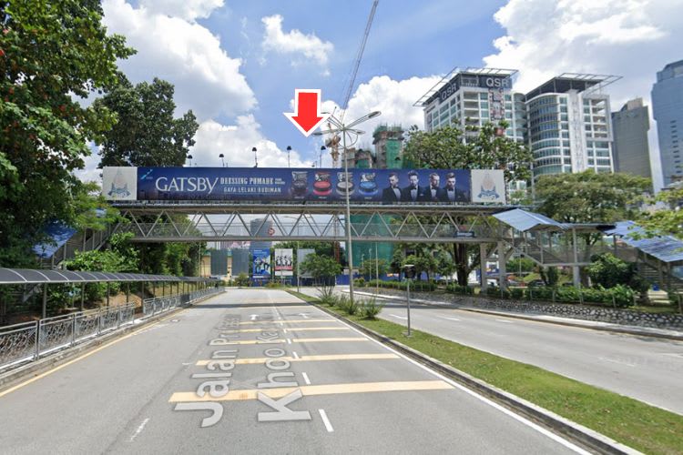 1 Sided Overhead Bridge Billboard at Jalan Professor Khoo Kay Kim, Petaling Jaya, Selangor (near Jaya Shopping Center)