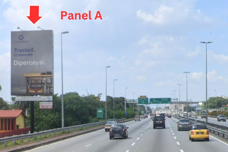 2 Sided Vertical Unipole Billboard at LDP KM26.3, Puchong, Selangor (at Taman Perindustrian Puchong Utama)
