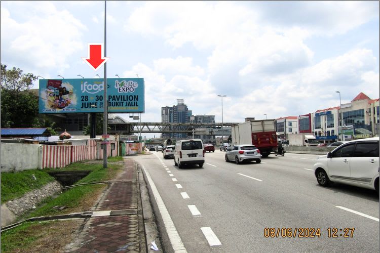 1 Sided Horizontal Spectacular Billboard at Batu 12, LDP Highway, Puchong, Selangor (opposite Setiawalk)
