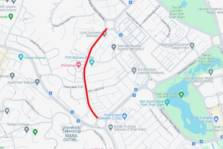 120 Panel Loose Street Buntings Billboard at Persiaran Raja Muda, Shah Alam, Selangor