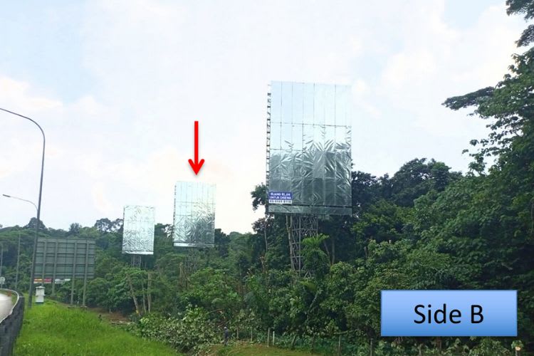 Vertical Unipole Billboard at NSE KM457.6, Kota Damansara, Petaling Jaya, Selangor