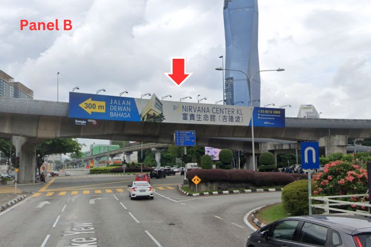 Overhead Bridge Billboard at Jalan Maharajalela, Kuala Lumpur (near KL City Center)