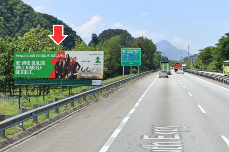 1 Panel Free Standing Billboard at NSE Highway KM 289.1, Ipoh, Perak (NB, after Tol Plaza Simpang Pulai)