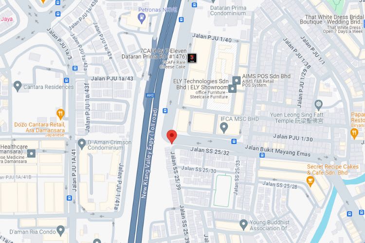 Jalan Bukit Mayang Emas, Petaling Jaya, Selangor (Opposite Dataran Prima)
