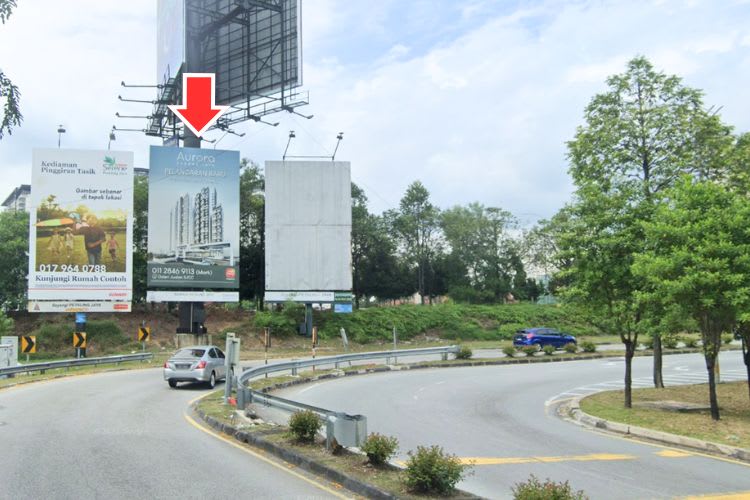 1 Sided Vertical Minipole Billboard at Jalan Bukit Mayang Emas, Petaling Jaya, Selangor (Opposite Dataran Prima)