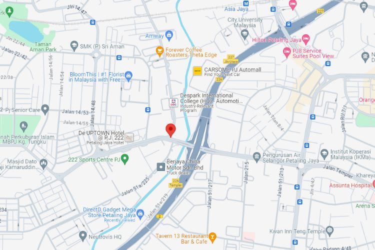 Jalan 222 Persiaran P.P Narayanan, Petaling Jaya, Selangor