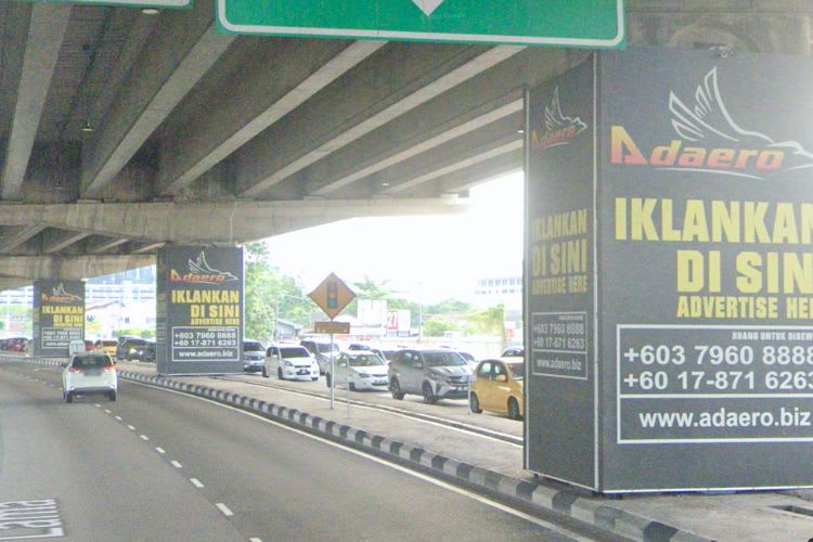 34 Sided Pillar Arch Billboard at Jalan Kelang Lama, Petaling Jaya, Selangor (under bridge road of NPE Highway)