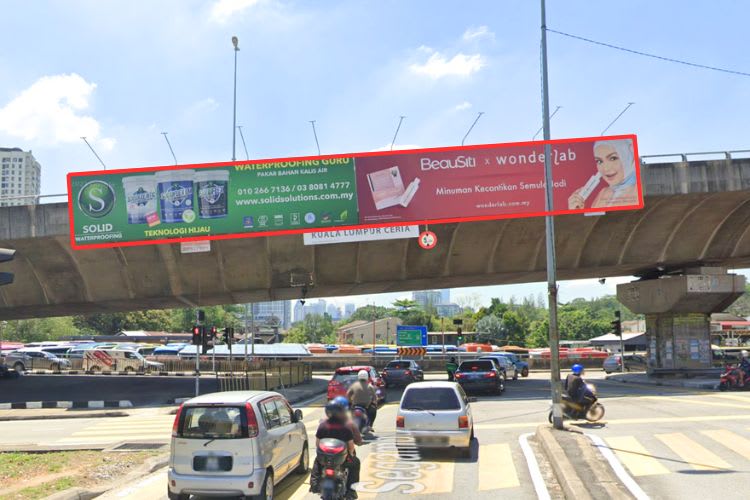 1 Sided Overhead Bridge Billboard at Jalan Segambut / Jalan Tuanku Abdul Halim flyover, Kuala Lumpur
