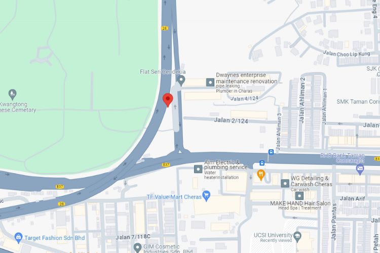 Located at MRR2 Highway, Kuala Lumpur (near Taman Connaught)