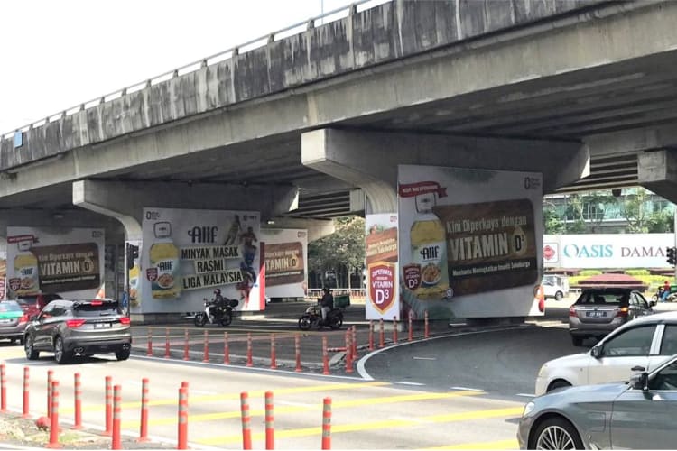 24 Sided Pillar Wrap Billboard at Jalan PJU 1a/1, Shah Alam, Selangor (near CITTA Mall)