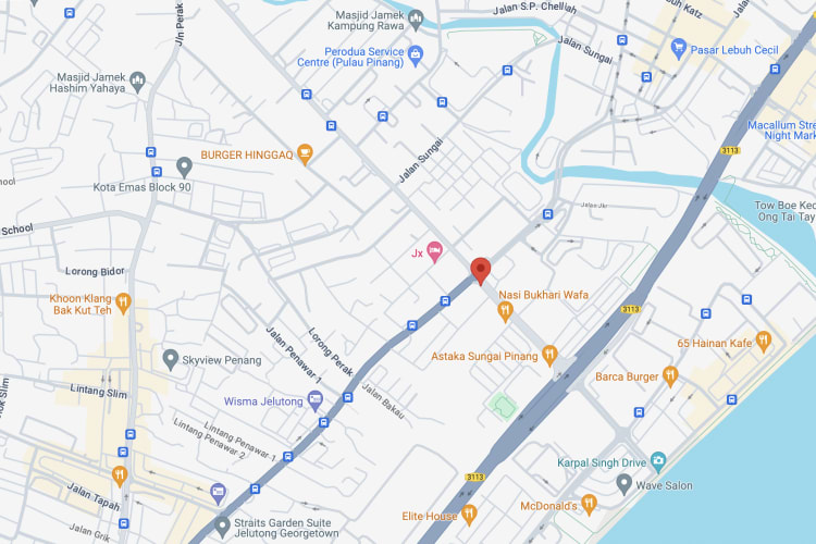 Jalan Jelutong / Jalan Sungai Pinang, George Town, Penang (to highway)