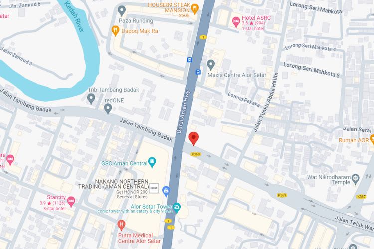 Darul Aman Highway / Jalan Tambang Badak, Alor Setar, Kedah (Infront Aman Central Mall)